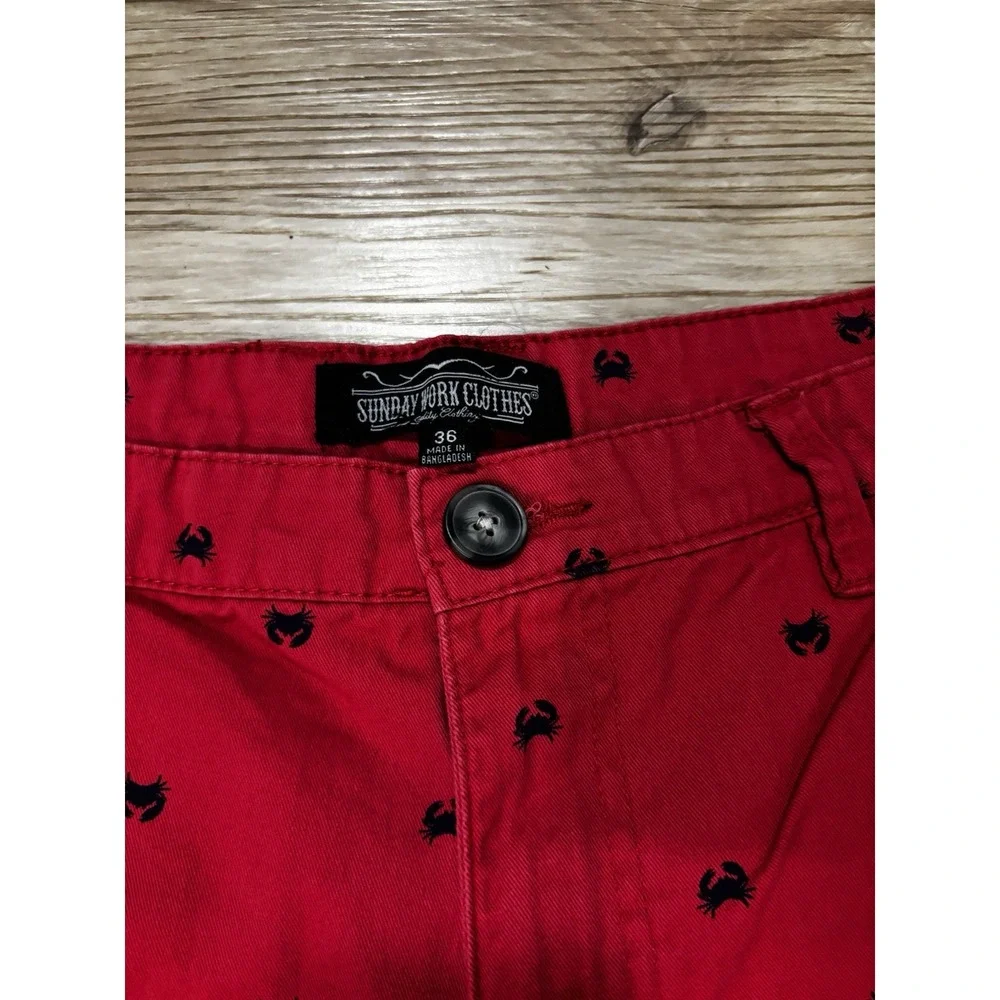 Sunday‎ Work Clothes Shorts Mens 36 Lot Of 2 Chino Preppy Vacation Cruise Wear